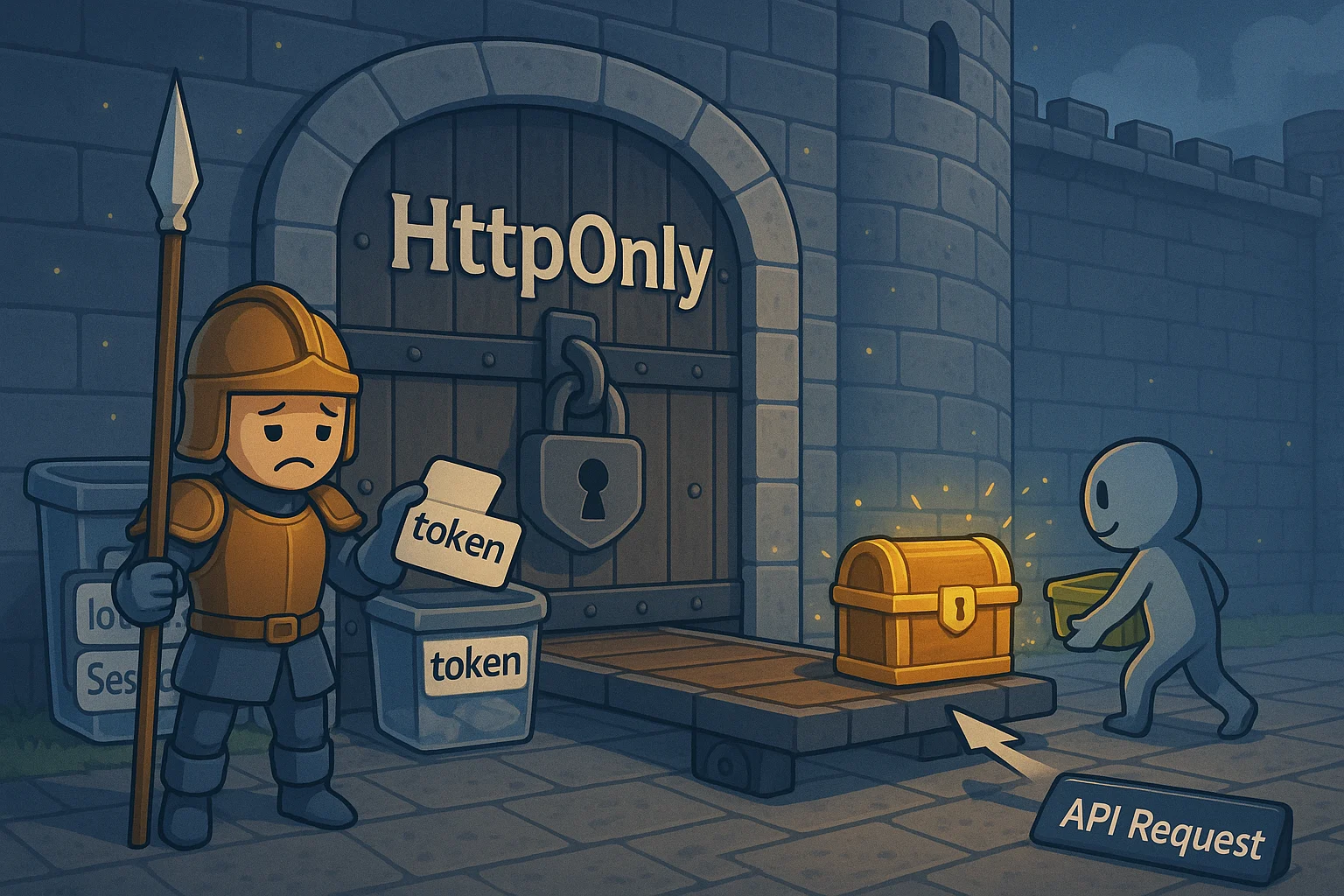 瀏覽器 HttpOnly Cookie圖